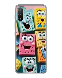 Чехол для Motorola MOTO E20 с картинкой «Цветные губки» Чехол для Motorola MOTO E20 с картинкой «Цветные губки»