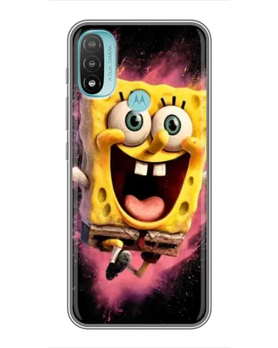 Чехол для Motorola MOTO E20 с картинкой «Взрывной Спанч Боб»