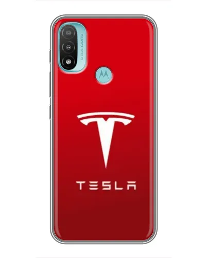 Чехол для Motorola MOTO E20 с картинкой «Tesla Red Classic»