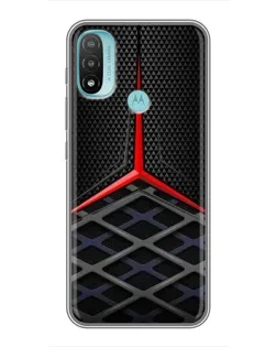 Чохол для Motorola MOTO E20 з картинкою «Mercedes Carbon Grid»