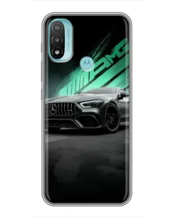 Чохол для Motorola MOTO E20 з картинкою «Темний Mercedes AMG»