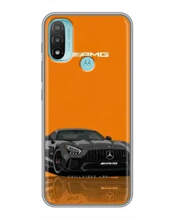 Чохол для Motorola MOTO E20 з картинкою «Помаранчевий Mercedes AMG»