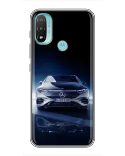 Чохол для Motorola MOTO E20 з картинкою «Нічний Mercedes EQ»