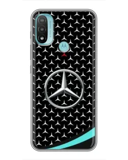 Чохол для Motorola MOTO E20 з картинкою «Mercedes — бірюзовий акцент»