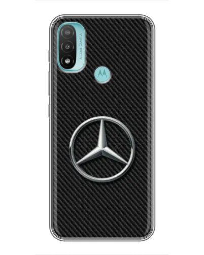 Чохол для Motorola MOTO E20 з картинкою «Карбоновий Mercedes стиль» Чохол для Motorola MOTO E20 з картинкою «Карбоновий Mercedes стиль»