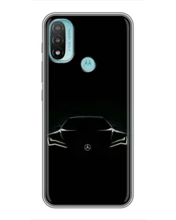 Чохол для Motorola MOTO E20 з картинкою «Mercedes — силует авто»