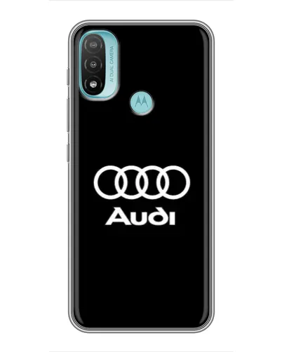 Чехол для Motorola MOTO E20 с картинкой «Классическое лого Audi»
