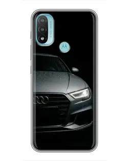 Чехол для Motorola MOTO E20 с картинкой «Audi — детализация кузова»