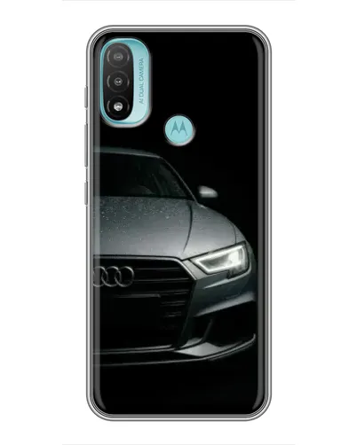 Чехол для Motorola MOTO E20 с картинкой «Audi — детализация кузова»
