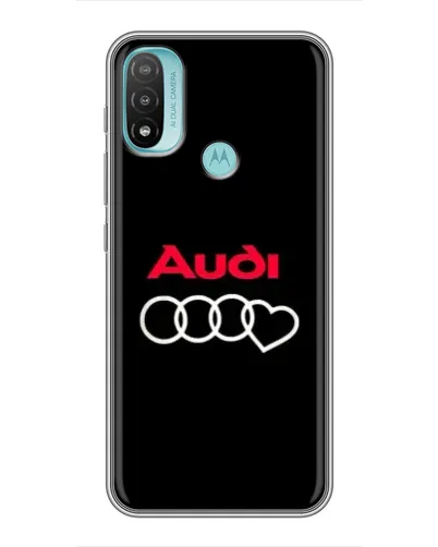 Чехол для Motorola MOTO E20 с картинкой «Логотип Audi Heart»