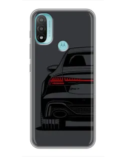 Чехол для Motorola MOTO E20 с картинкой «Задняя часть Audi — арт»