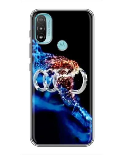 Чехол для Motorola MOTO E20 с картинкой «Энергия лого Audi»