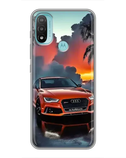 Чехол для Motorola MOTO E20 с картинкой «Audi — закат»