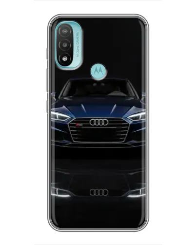 Чехол для Motorola MOTO E20 с картинкой «Audi — ночное отражение»
