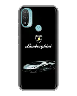 Чехол для Motorola MOTO E20 с картинкой «Логотип Lamborghini классика»