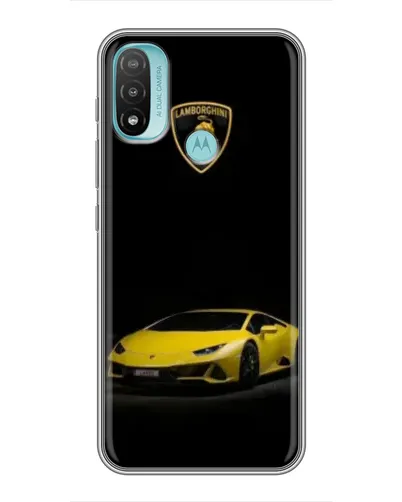 Чехол для Motorola MOTO E20 с картинкой «Lamborghini желтый акцент» Чехол для Motorola MOTO E20 с картинкой «Lamborghini желтый акцент»