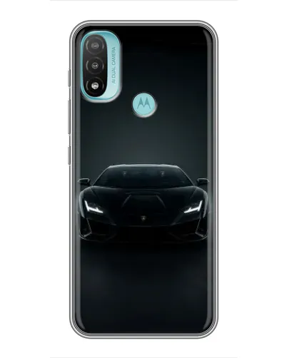 Чехол для Motorola MOTO E20 с картинкой «Черный Lamborghini Aventador» Чехол для Motorola MOTO E20 с картинкой «Черный Lamborghini Aventador»