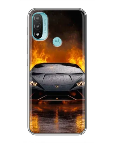 Чехол для Motorola MOTO E20 с картинкой «Lamborghini в огне» Чехол для Motorola MOTO E20 с картинкой «Lamborghini в огне»