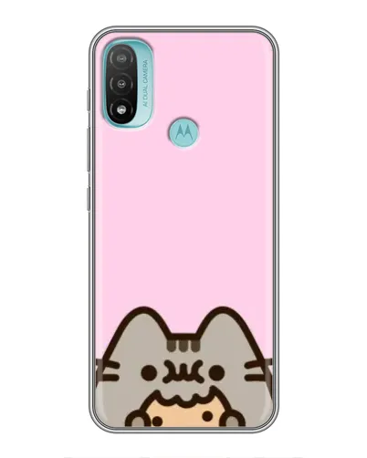 Чехол для Motorola MOTO E20 с картинкой «Pusheen и печенье» Чехол для Motorola MOTO E20 с картинкой «Pusheen и печенье»