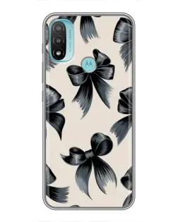 Чехол для Motorola MOTO E20 с картинкой «Банты Coquette»
