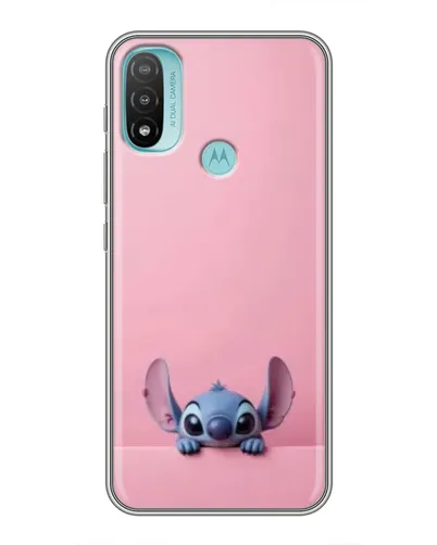 Чехол для Motorola MOTO E20 с картинкой «Stitch выглядывает»