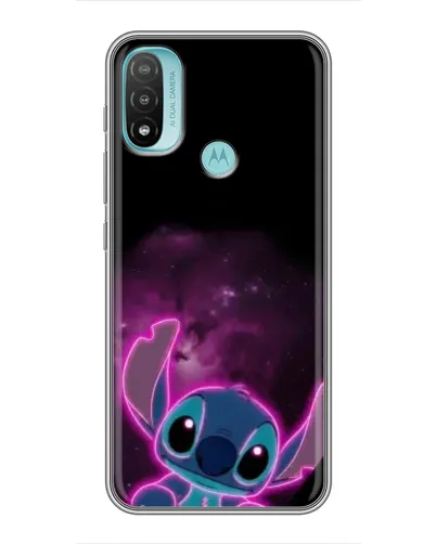 Чехол для Motorola MOTO E20 с картинкой «Неоновый Stitch»
