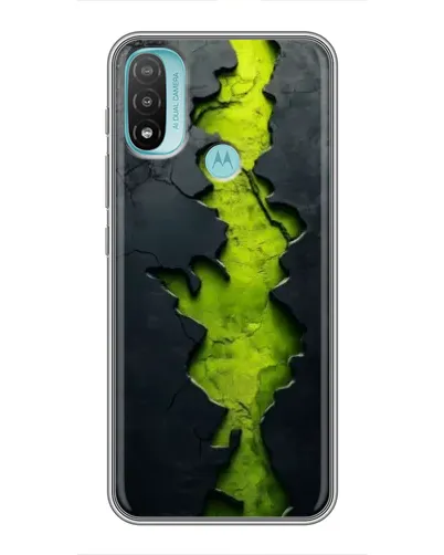 Чехол для Motorola MOTO E20 с картинкой «Салатовый разлом скалы» Чехол для Motorola MOTO E20 с картинкой «Салатовый разлом скалы»