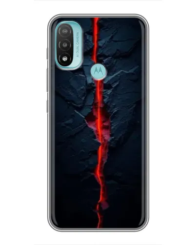 Чехол для Motorola MOTO E20 с картинкой «Kрасная лавовая трещина» Чехол для Motorola MOTO E20 с картинкой «Kрасная лавовая трещина»