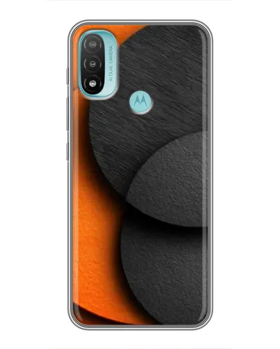 Чехол для Motorola MOTO E20 с картинкой «Геометрия оранжевых кругов» Чехол для Motorola MOTO E20 с картинкой «Геометрия оранжевых кругов»