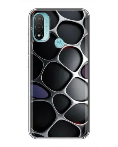 Чехол для Motorola MOTO E20 с картинкой «Объемная темная решетка» Чехол для Motorola MOTO E20 с картинкой «Объемная темная решетка»