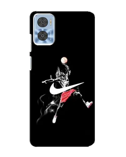 Чехол для Motorola MOTO E22 с картинкой «Jordan Jumpman»