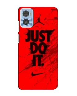 Чехол для Motorola MOTO E22 с картинкой «Nike Just Do It» Чехол для Motorola MOTO E22 с картинкой «Nike Just Do It»