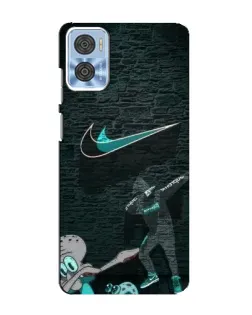 Чохол для Motorola MOTO E22 з картинкою «Спортивний арт Nike»