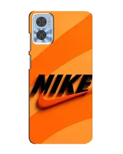 Чохол для Motorola MOTO E22 з картинкою «Помаранчевий драйв Nike»