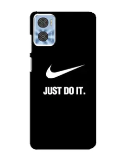 Чехол для Motorola MOTO E22 с картинкой «Классический принт Nike» Чехол для Motorola MOTO E22 с картинкой «Классический принт Nike»