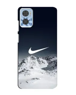Чехол для Motorola MOTO E22 с картинкой «Nike — зимние горы» Чехол для Motorola MOTO E22 с картинкой «Nike — зимние горы»