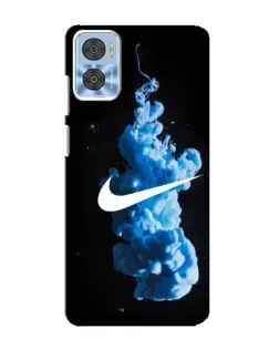 Чехол для Motorola MOTO E22 с картинкой «Nike и синий дым» Чехол для Motorola MOTO E22 с картинкой «Nike и синий дым»
