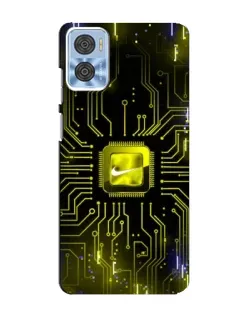 Чехол для Motorola MOTO E22 с картинкой «Nike — золотая искра» Чехол для Motorola MOTO E22 с картинкой «Nike — золотая искра»