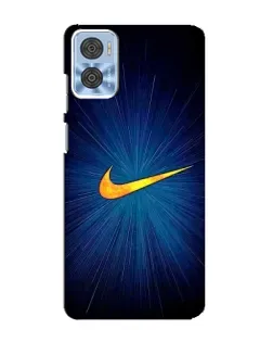 Чехол для Motorola MOTO E22 с картинкой «Синий пульс Nike» Чехол для Motorola MOTO E22 с картинкой «Синий пульс Nike»