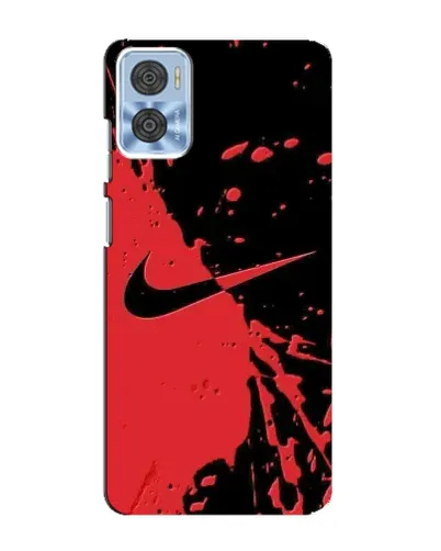 Чехол для Motorola MOTO E22 с картинкой «Красные брызги Nike» Чехол для Motorola MOTO E22 с картинкой «Красные брызги Nike»