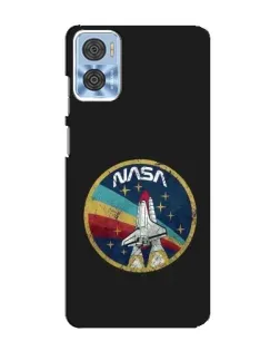 Чохол для Motorola MOTO E22 з картинкою «NASA — емблема місії»