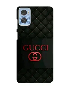 Чохол для Motorola MOTO E22 з картинкою «Gucci — стьобаний чорний»