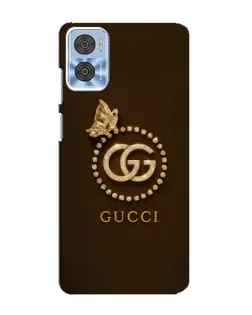 Чохол для Motorola MOTO E22 з картинкою «Gucci — золотий метелик»