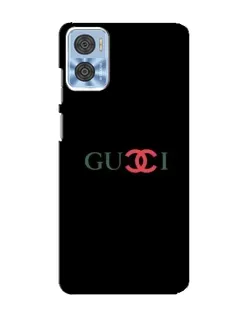 Чохол для Motorola MOTO E22 з картинкою «Gucci — червоний градієнт»