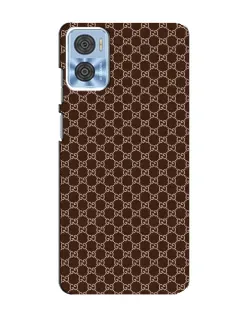 Чохол для Motorola MOTO E22 з картинкою «Gucci — шоколадна сітка»