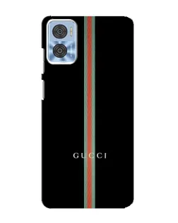 Чохол для Motorola MOTO E22 з картинкою «Gucci — строга лінія»