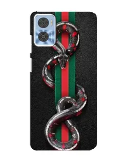 Чохол для Motorola MOTO E22 з картинкою «Gucci — змія на смузі»