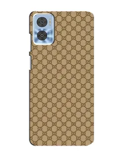 Чохол для Motorola MOTO E22 з картинкою «Gucci — класичний беж»