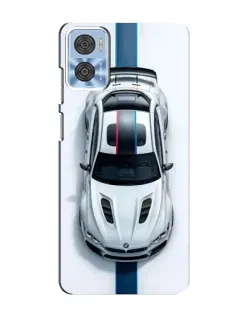 Чехол для Motorola MOTO E22 с картинкой «Вид сверху — BMW M»