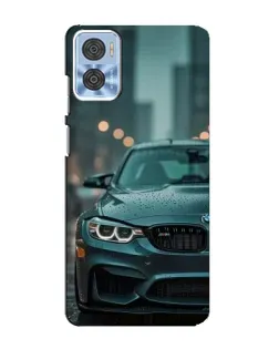 Чехол для Motorola MOTO E22 с картинкой «BMW в огнях города» Чехол для Motorola MOTO E22 с картинкой «BMW в огнях города»